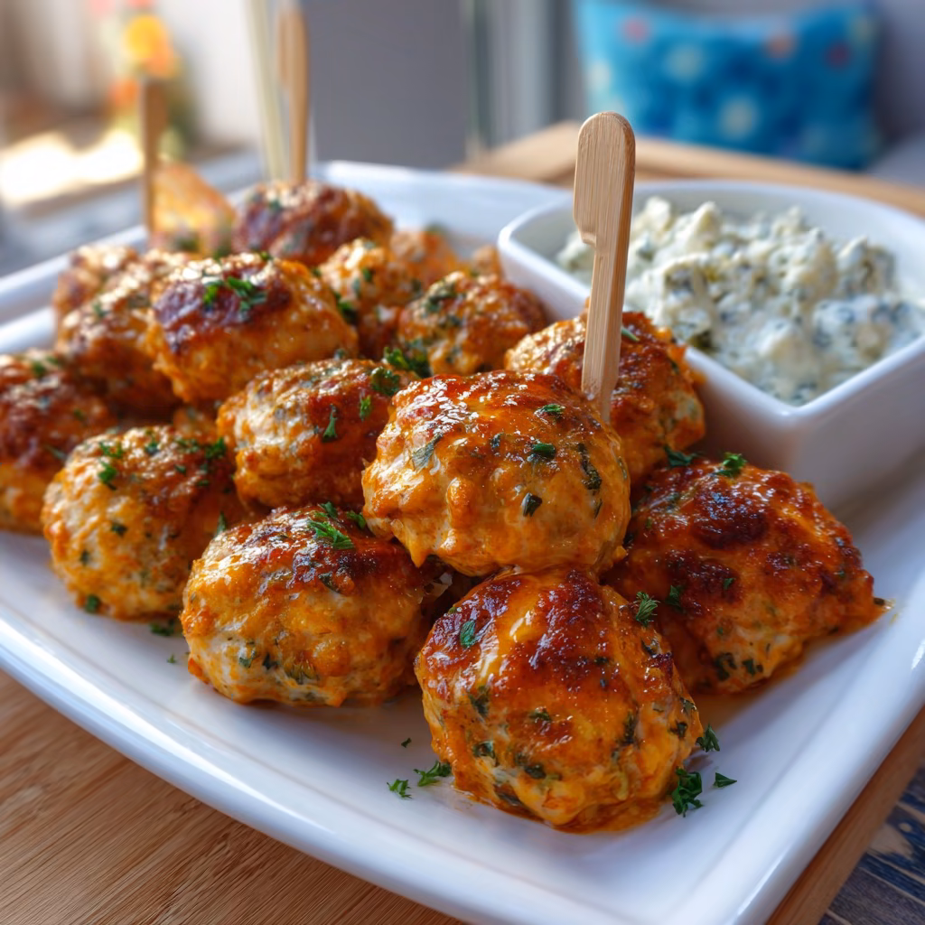 Buffalo Chicken Meatballs