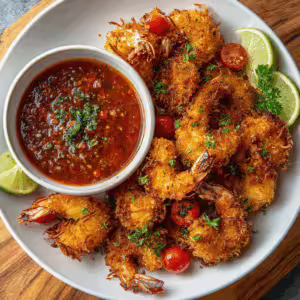 Coconut Shrimp and Chili Sauce