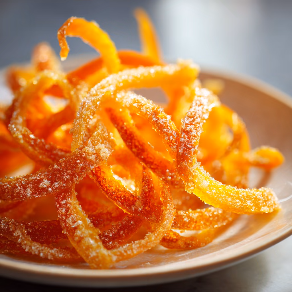 Easy Candied Orange Peel
