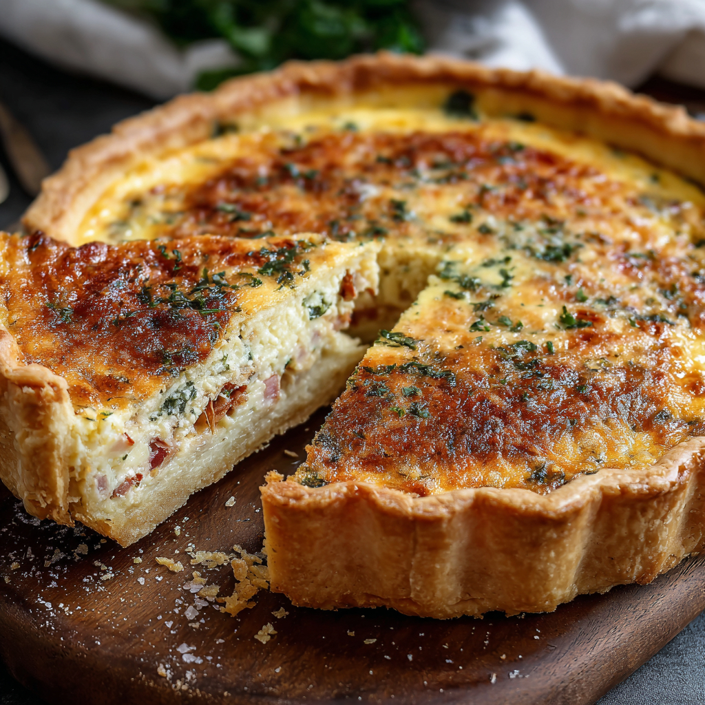 Ham and Gruyère Quiche - Coolinarco.com