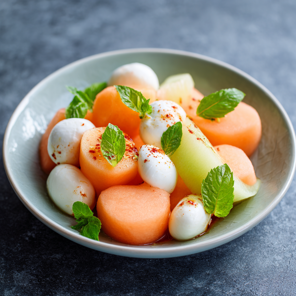 Melon and Mozzarella Salad