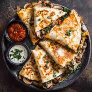 Mushroom Quesadillas