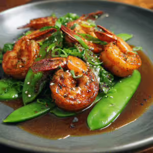 Shrimp With Snow Peas
