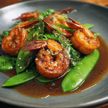 Shrimp With Snow Peas