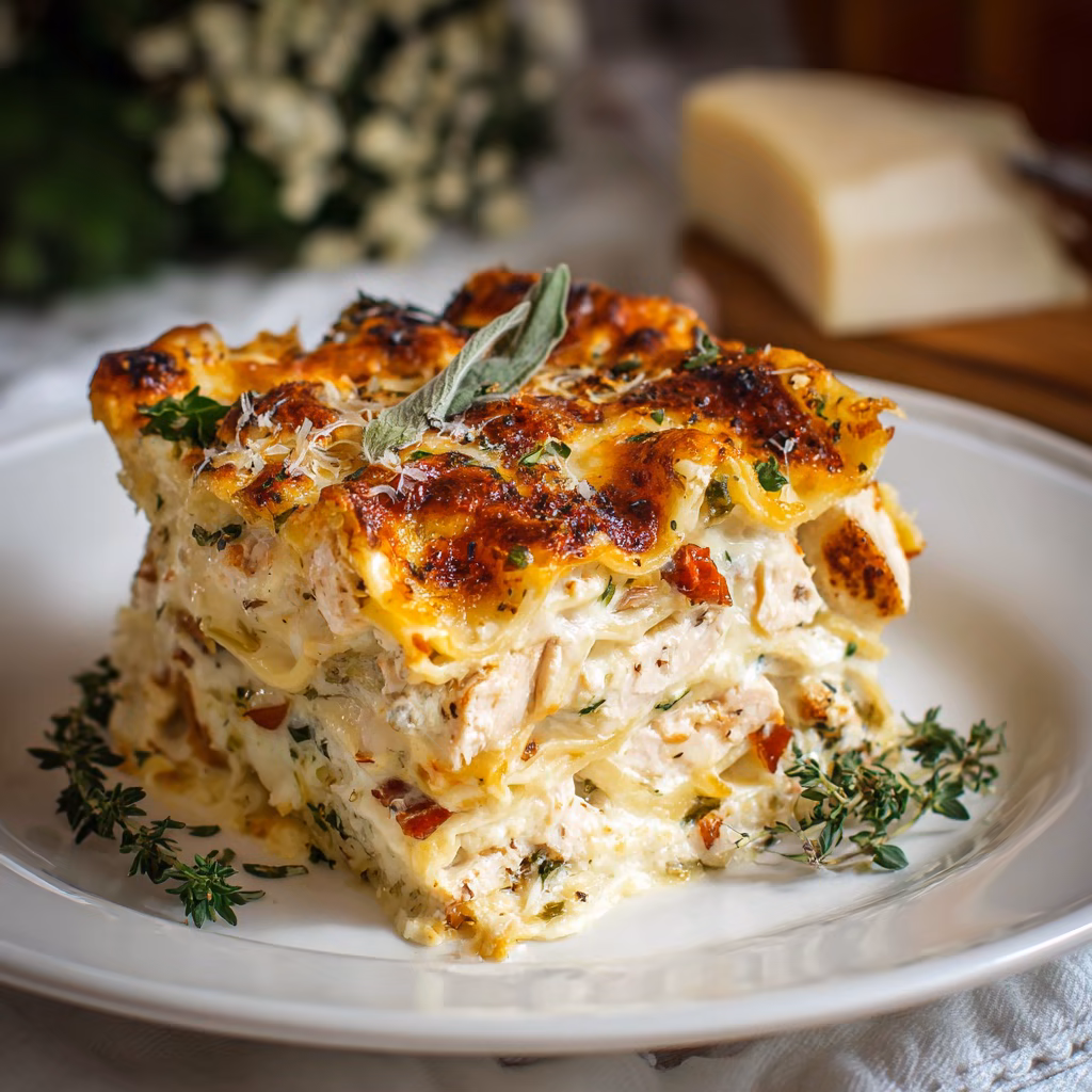 White Chicken Lasagna