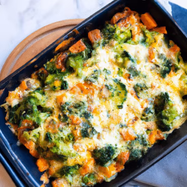 Cheesy Broccoli and Carrot Bake