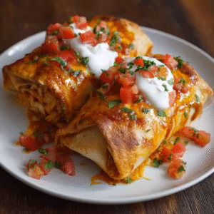 Baked Chicken Chimichangas
