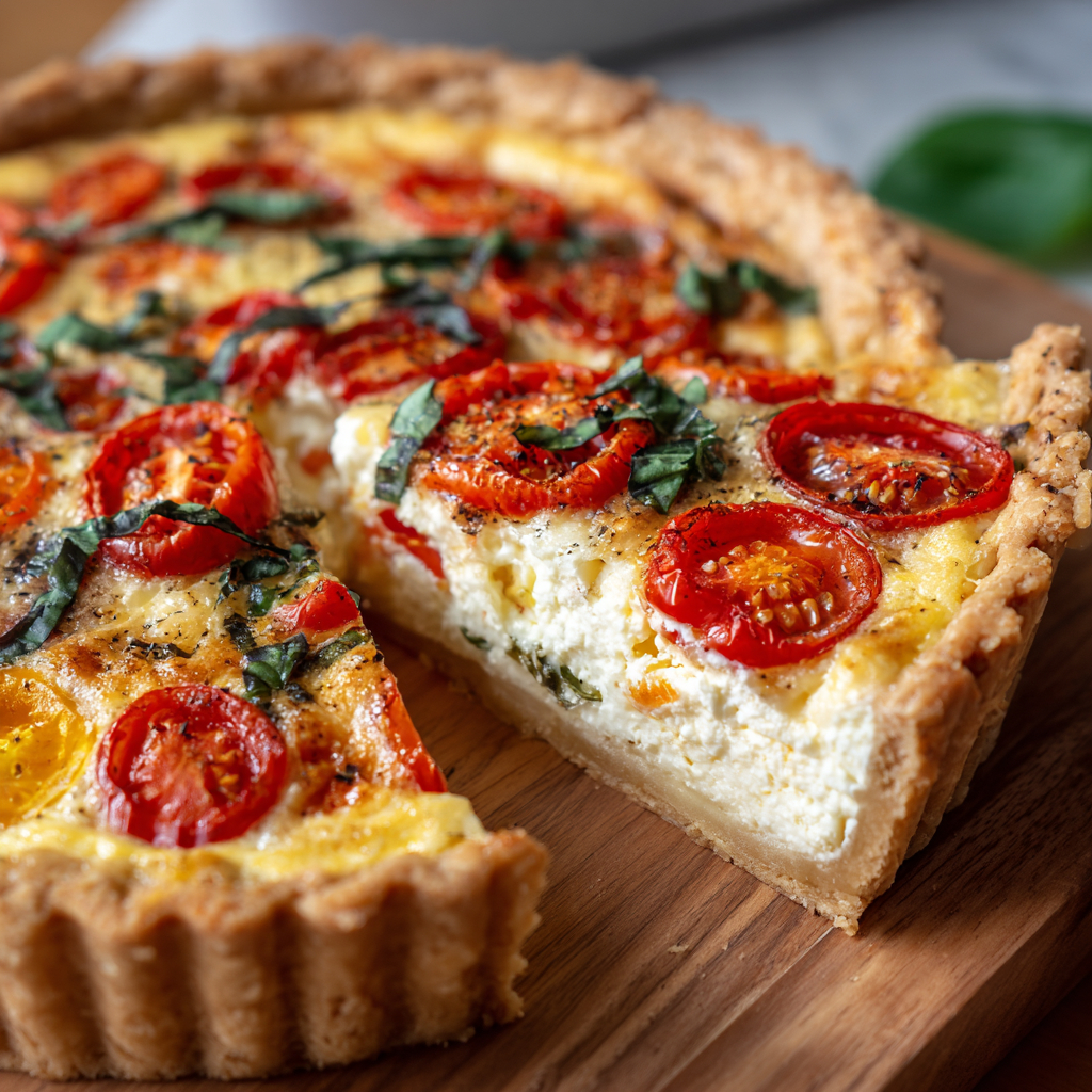 Caprese Quiche - Coolinarco.com
