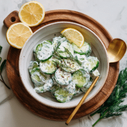 Creamy Ranch Cucumber Salad