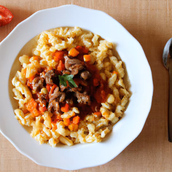Beef Pasta with Tomato Sauce