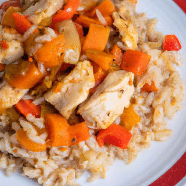 Spicy Chicken and Rice with Carrots