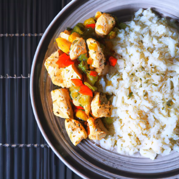 Spicy Chicken and Rice Pasta