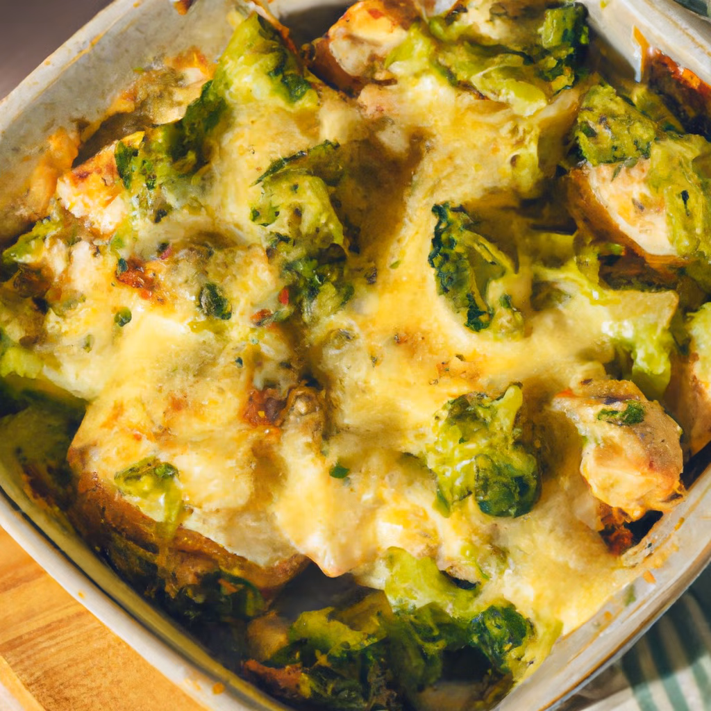 Cheesy Chicken and Broccoli Bake