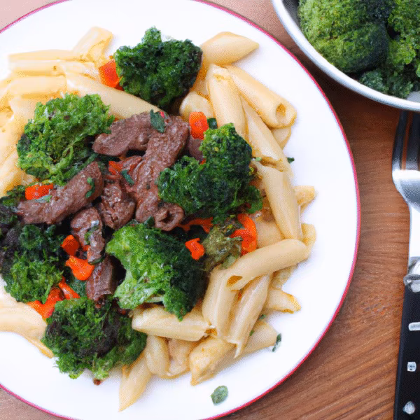 Spicy Beef and Broccoli Pasta