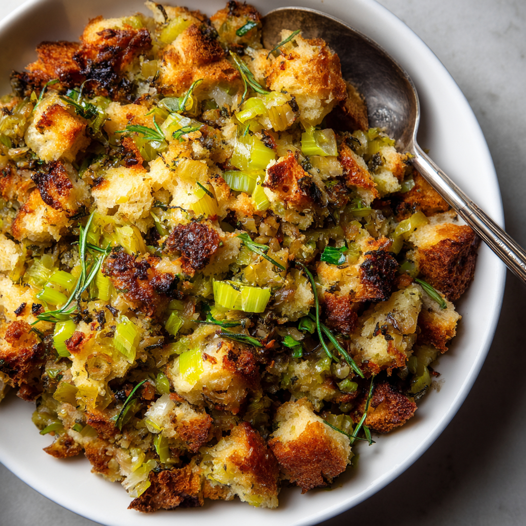 Image showcasing Buttered Stuffing With Celery and Leeks - Coolinarco.com