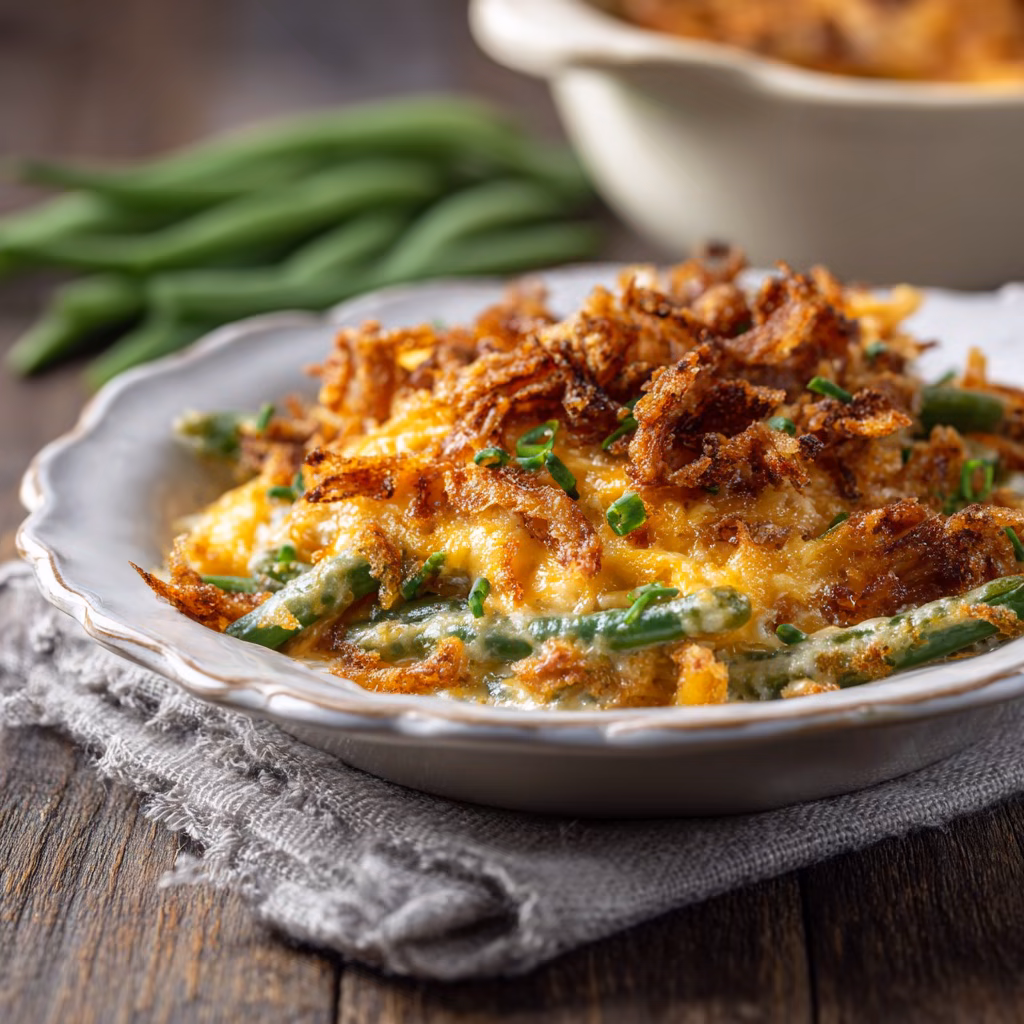 Cheesy Green Bean Casserole