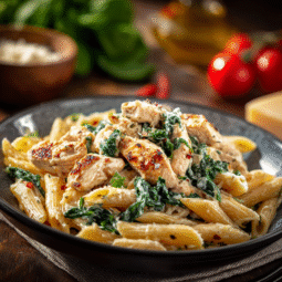 Chicken and Pasta Florentine