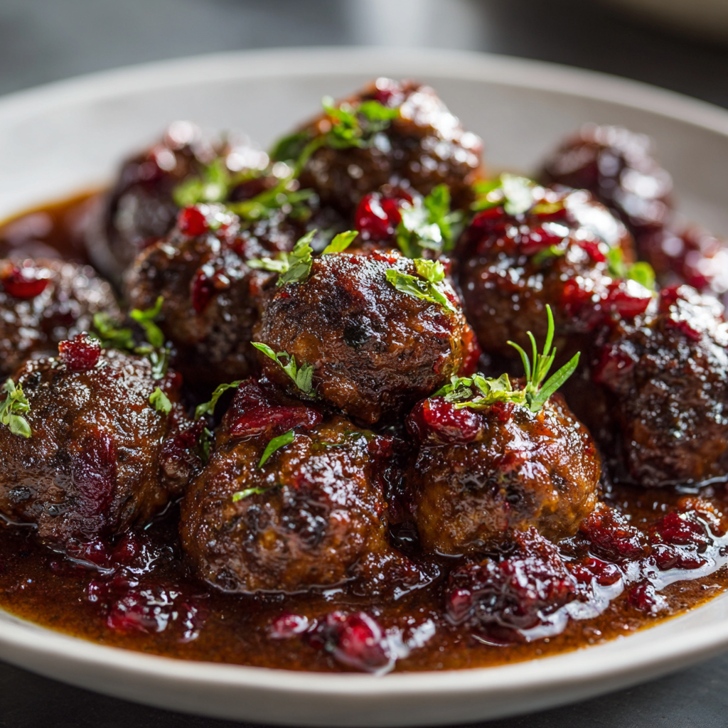 Cranberry Chili Meatballs