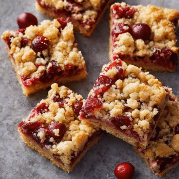 Cranberry Crumble Bars
