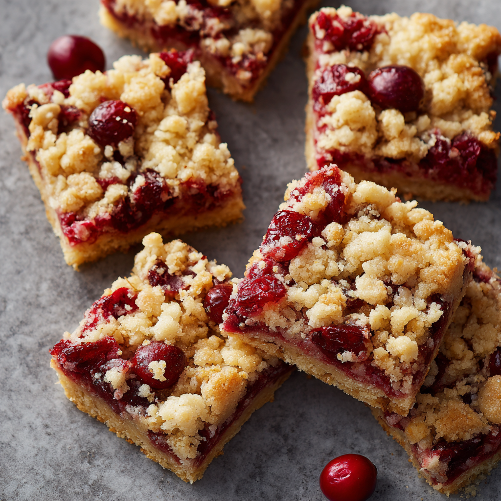 Cranberry Crumble Bars