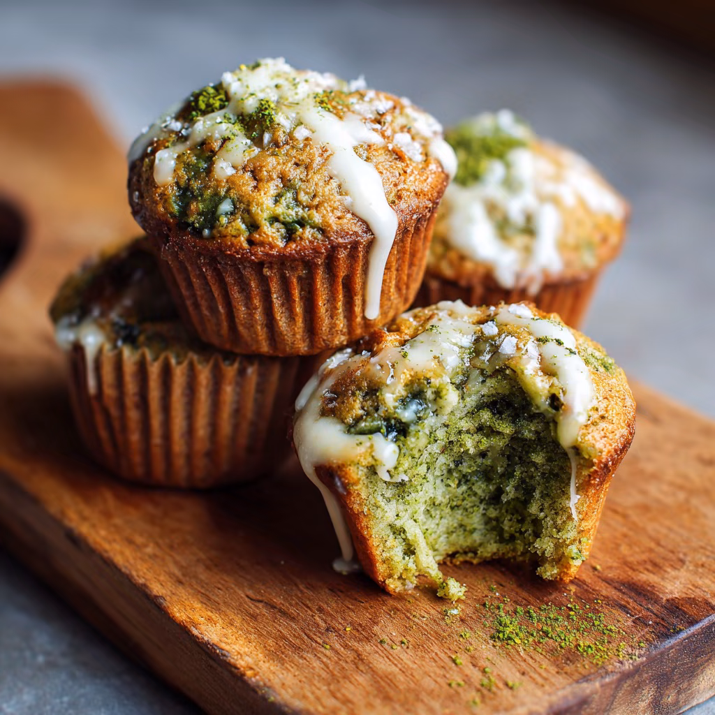 Matcha and White Chocolate Muffins