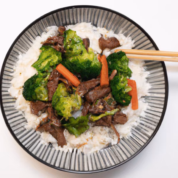 Beef and Broccoli Stir-Fry with Rice