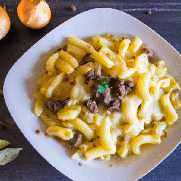 Beef and Cheese Pasta Bake