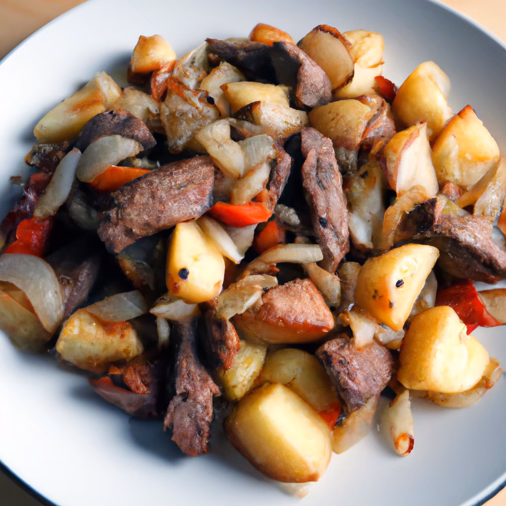 Spiced Beef and Baby Potato Skillet