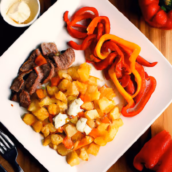 Cheesy Beef & Potato Skillet
