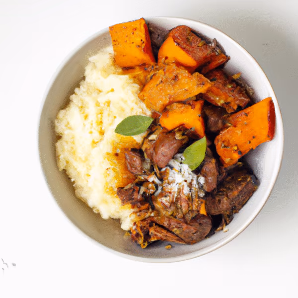Spiced Beef and Butternut Squash Rice Bowl