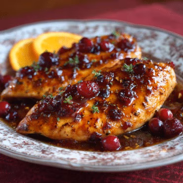 Cranberry Orange Glazed Chicken