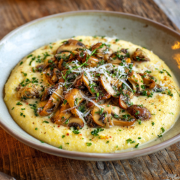 Creamy Mushroom Polenta