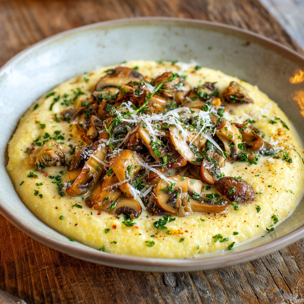 Creamy Mushroom Polenta