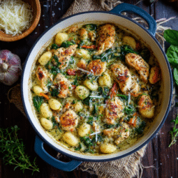 One Pot Chicken and Gnocchi