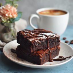 Peppermint Hot Chocolate Brownies