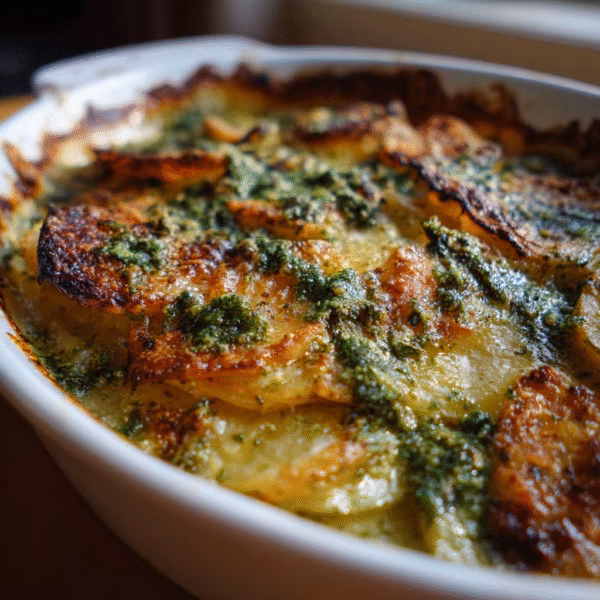 Pesto Scalloped Potatoes