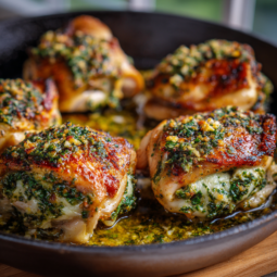 Pesto Stuffed Chicken Thighs
