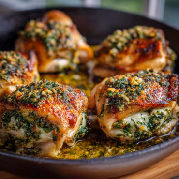 Pesto Stuffed Chicken Thighs