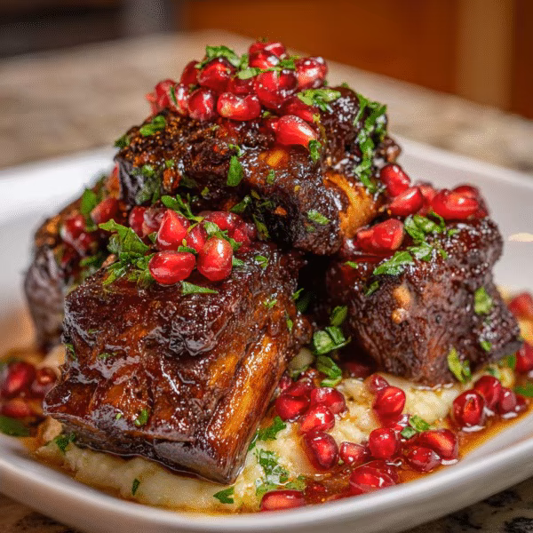 Pomegranate Glazed Short Ribs