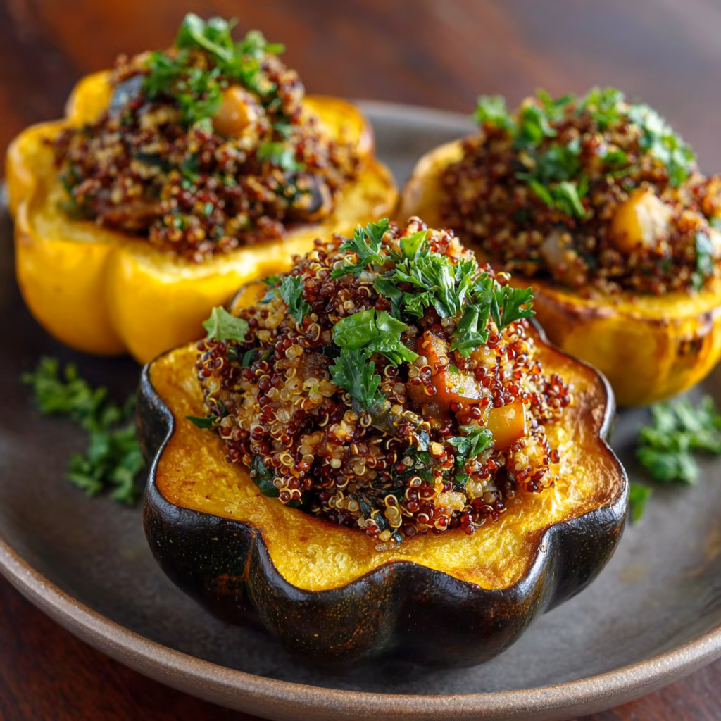 Stuffed Acorn Squash with Quinoa