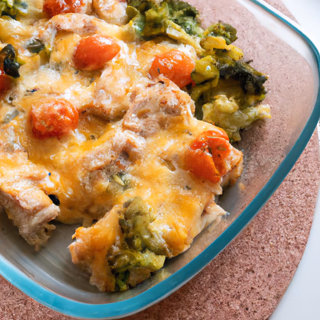 Cheesy Chicken and Broccoli Bake