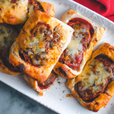 Spicy Sausage Pizza Rolls