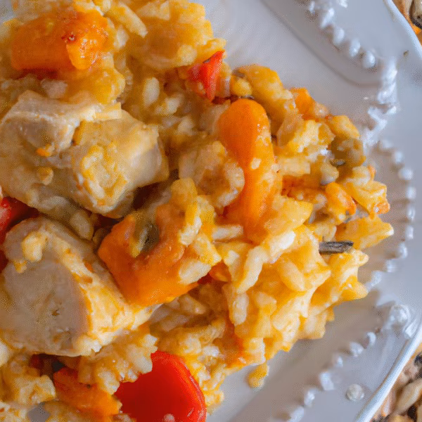 Cheesy Chicken and Rice Casserole