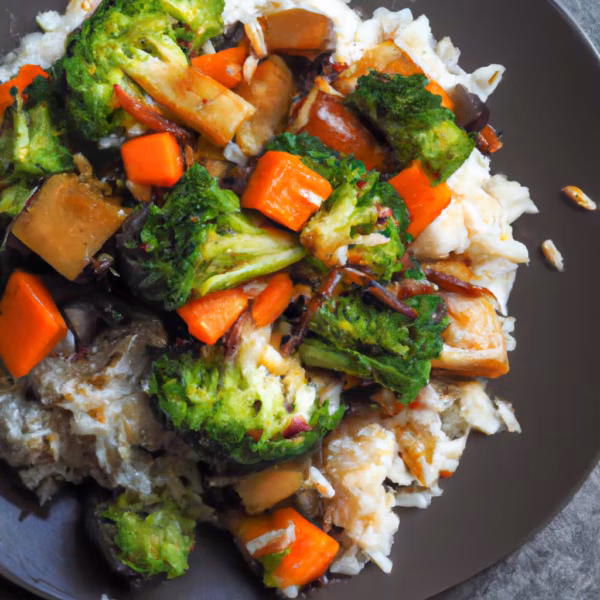 Vegetable Stir-Fry with Rice