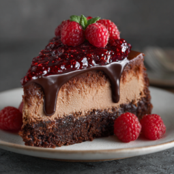 Chocolate Raspberry Cheesecake