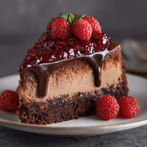 Chocolate Raspberry Cheesecake