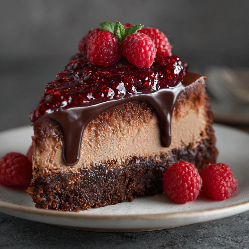 Chocolate Raspberry Cheesecake - Coolinarco.com