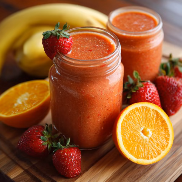 Strawberry Orange Banana Smoothie