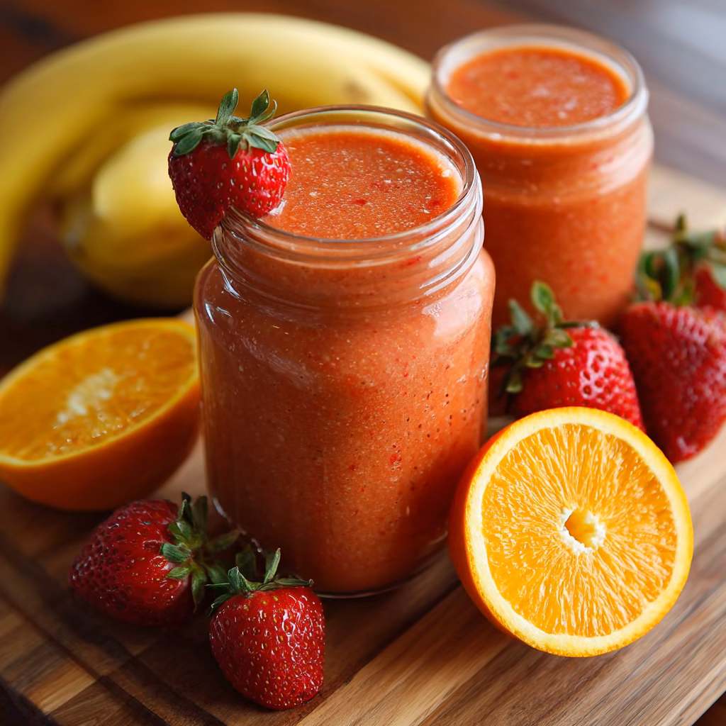 Strawberry Orange Banana Smoothie