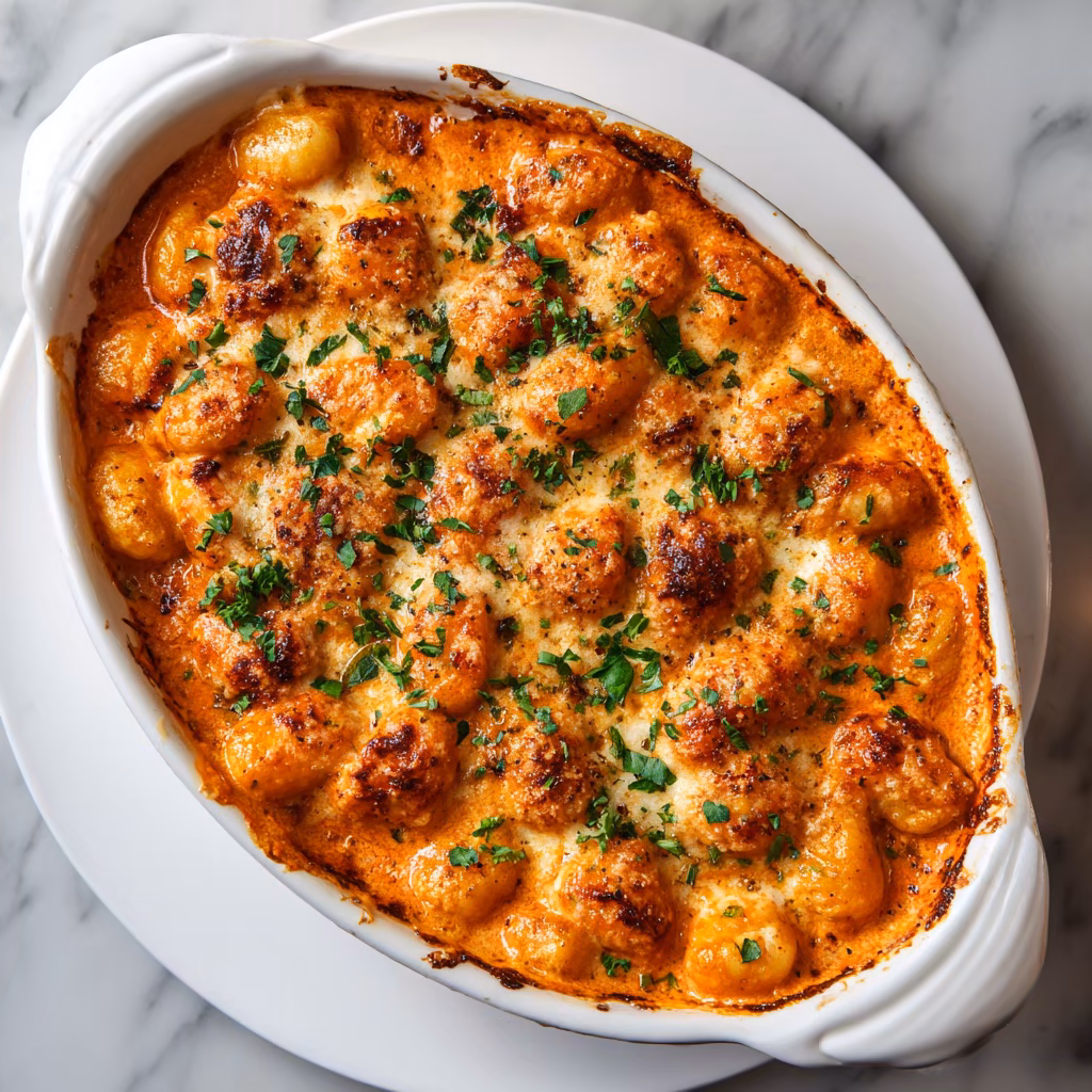 Vodka Sauce Baked Gnocchi
